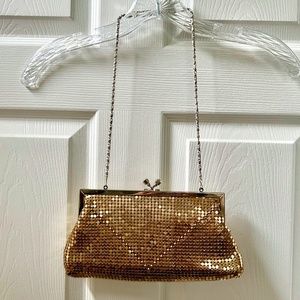 Gold Sequin Evening Bag – Easily Holds iPhone 14 EUC
